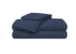 Vertex Split Cal King Sheet Set with Cooling Nylon Fabric - Navy