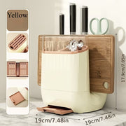 Countertop Utensil Organizer with Chopping Board Stand