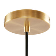 Bell Glass Pendant Light – Gold, Bronze or Silver Metal Base, Clear Glass Shade & Adjustable Cord | 9