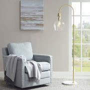 Bell Glass Pendant Light – Gold, Bronze or Silver Metal Base, Clear Glass Shade & Adjustable Cord | 9