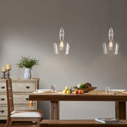 Bell Glass Pendant Light – Gold, Bronze or Silver Metal Base, Clear Glass Shade & Adjustable Cord | 9
