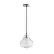 Smoke Grey Bell-Shaped Glass Pendant Light | Antique Brass Ceiling Mount, Modern Kitchen Hanging Fixture