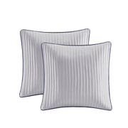 12 Piece Comforter Set with Cotton Bed Sheets Navy Cal King