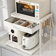Multi-Functional Metal Microwave Countertop Storage Rack