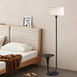 Dimmable Floor Lamp with Side Table – 57.5