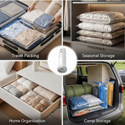 20-Piece Vacuum Storage Bag Set with Electric Air Pump