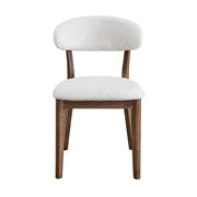 ACTU Scandinavian Dining Table Set with Upholstered Chairs for Small Spaces (Seats 4–6)