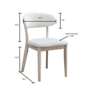 ACTU Scandinavian Dining Table Set with Upholstered Chairs for Small Spaces (Seats 4–6)