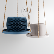Hanging Plant Pot Tray | Honeycomb