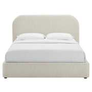 Keynote Upholstered Full Size Fabric Curved Platform Bed by Modway