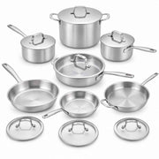 5-Ply Stainless Cookware Set, 14-Piece