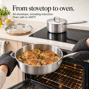 5-Ply Stainless Cookware Set, 7-Piece