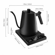0.6-Liter Gooseneck Electric Kettle with Precision Temperature Control