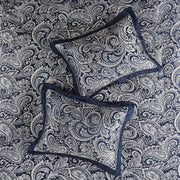 12 Piece Comforter Set with Cotton Bed Sheets Navy Cal King