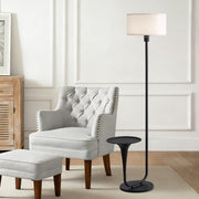 Dimmable Floor Lamp with Side Table – 57.5