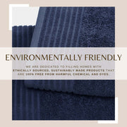 6 Piece Set Cotton Bath Towels - Kasper Collection