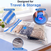 5-Piece Vacuum Storage Bag Set with Electric Air Pump