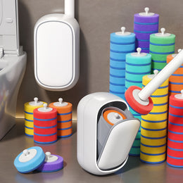 Automatic Toilet Brush Set with 28 Refill Heads
