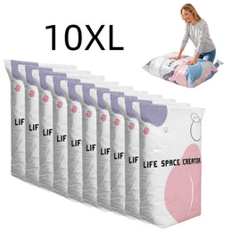 10-Piece Heavy Duty Vacuum Compression Storage Bag Set