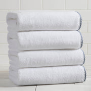 Cotton Border-Stitched 6-Piece Towel Set - Valery Collection