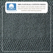 100% Cotton Woven Texture Bath Towel Set - Marbella Collection