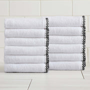 Cotton Border-Stitched 6-Piece Towel Set - Valery Collection