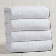 Cotton Border-Stitched 6-Piece Towel Set - Valery Collection