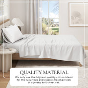 100% Organic Cotton Jersey Knit Sheets