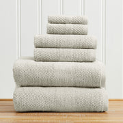 100% Cotton Woven Texture Bath Towel Set - Marbella Collection