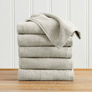 100% Cotton Woven Texture Bath Towel Set - Marbella Collection