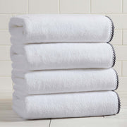 Cotton Border-Stitched 6-Piece Towel Set - Valery Collection