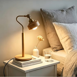 Modern Wood Articulated Desk Lamp | Vintage Brass Swing Arm Reading Light