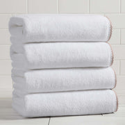 Cotton Border-Stitched 6-Piece Towel Set - Valery Collection